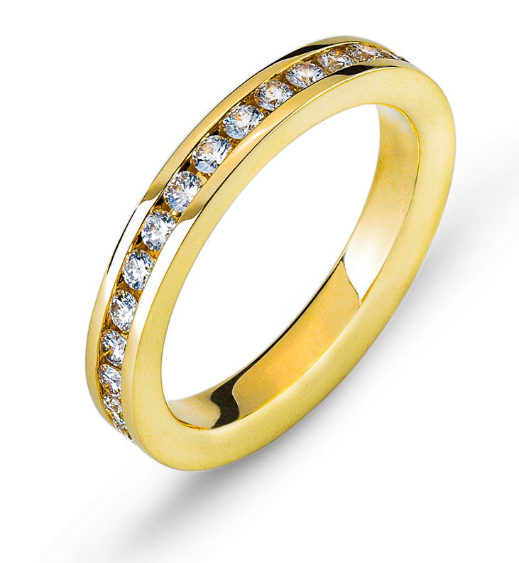 Eternity Ring Gelbgold Kanal Fassung 750 Eternity Ring Gelbgold Kanal Fassung 750