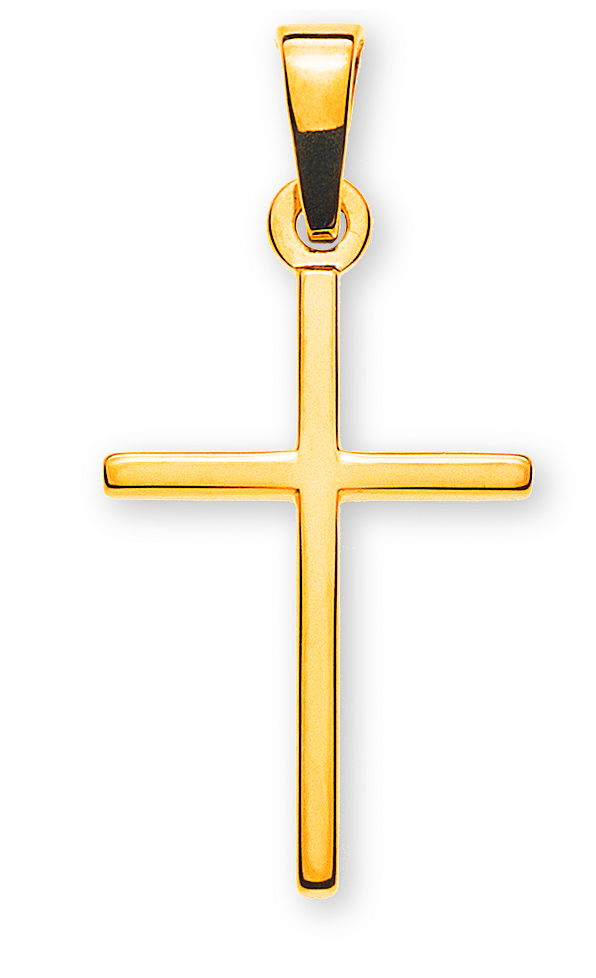 Balken-Kreuz Gelbgold 585 H: 18 mm B: 12 mm Balken-Kreuz Gelbgold 585 H: 18 mm B: 12 mm